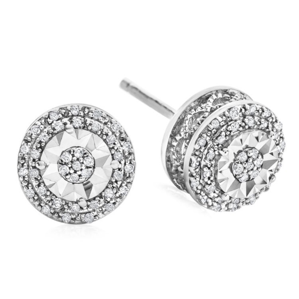 1/10CT TW DIAMOND STERLING SILVER